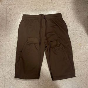 brown sweatpants, never worn